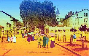 Menerville - La sortie de l'ecole